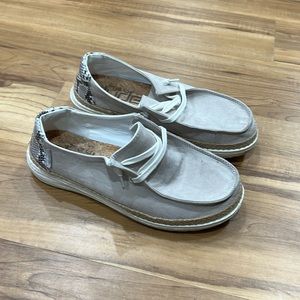 Hey Dudes khaki shoes